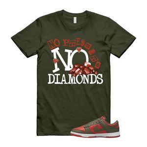 Dunk Mystic Red Cargo Khaki White Low T Shirt Match DIAMOND